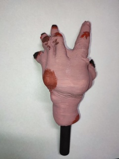 mansão mano assustador filme mão mordomo deformado 3d print model - Mito3D