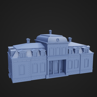mansion house monuments mansion home office building architecture  3d print model - Mito3D