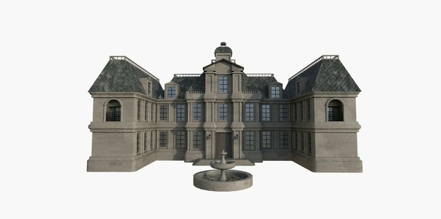 mansion 3d print model - Mito3D