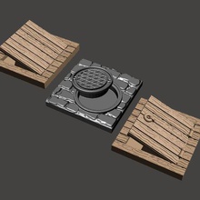 mansions madness - secret passages passageways game toy accessories token mythos mantions lovecraftian lovecraft cathulu 3d print model - Mito3D