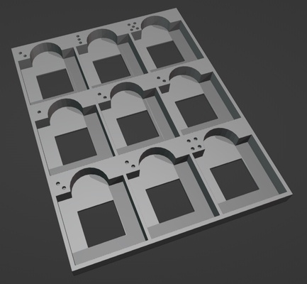 mansions of madness monster dashboard mansion token tray 3d print model - Mito3D