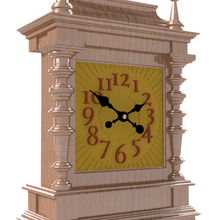 mantel clock - d2 gadget de l'horloge le manteau cheminée 3d print model - Mito3D