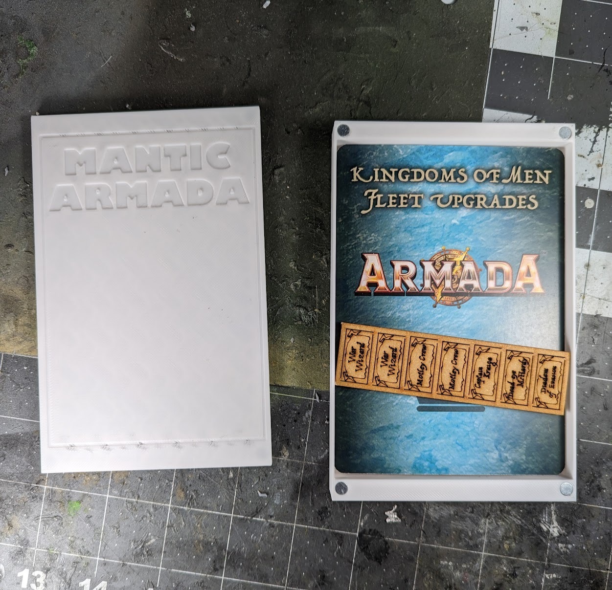 mantic armada magnetic fleet card case mantic armada kings war card case fleet  3D print model - Mito3D