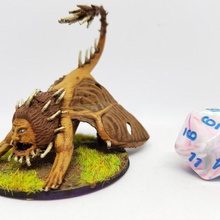 manticore 28mm tabletop roleplaying art creatures miniature miniatures dnd 3d print model - Mito3D