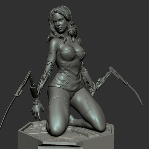 mantis girl 3dprint 3D print model - Mito3D