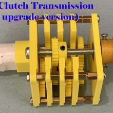 manual clutch transmission gearbox upgrade version extendable 3d_printing 3d print model - Mito3D