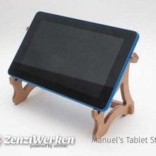 manuel laptop stand cnc laser home office zenziwerken tablet stepcraft macbook lasercut router 3d print model - Mito3D
