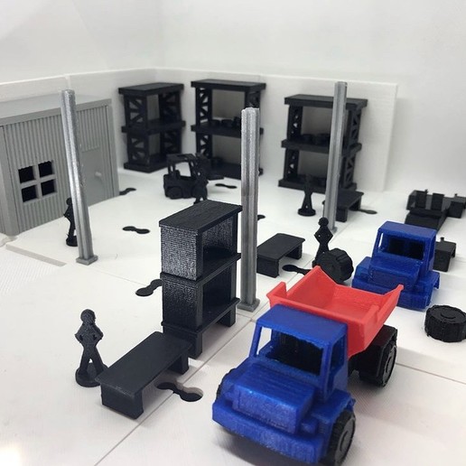 manufacturing layout architecture assemble build design engineering 3D print model - Mito3D