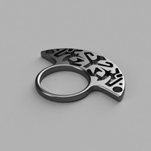 maori anel moda 3D print model - Mito3D