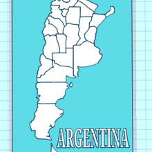 harita Arjantin 3d çeşitli göster 3d print model - Mito3D