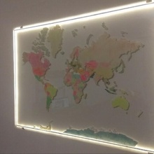 map countries wall decoration world 3d print model - Mito3D