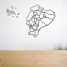mapa do equador a arte parede 3d print model - Mito3D