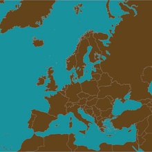 mapa de europa casa mundo universo mapas geografía 3d print model - Mito3D