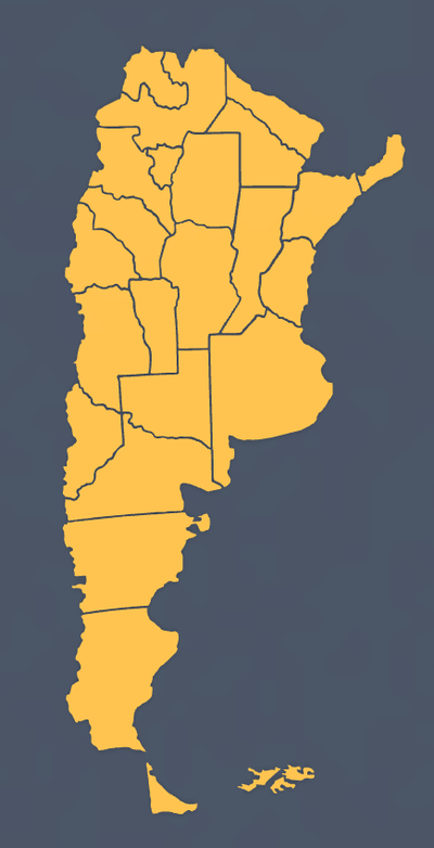 mapa of argentina argentino enigma 3d print model - Mito3D