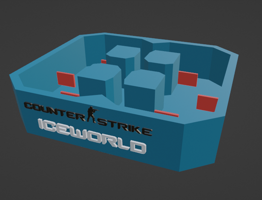 mapa iceworld counter strike couter 16 juegos 3d print model - Mito3D