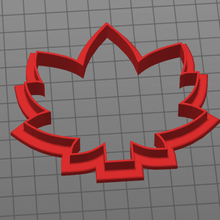 maple leaf cookie cutter tree leaves baking 3d print model - Mito3D