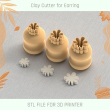 maple leaf mini cutter autumn micro clay 3 sizes polymer tool jewellry stl cutters mirco 3d print model - Mito3D