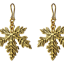 la feuille d'érable collier bijoux des boucles d'oreilles art nature pendentif 3d print model - Mito3D