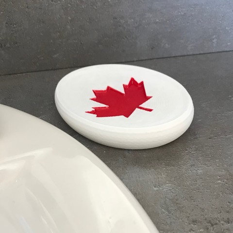 maple leaf Seifenschale home Kanada 3D print model - Mito3D