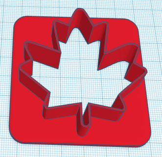 mapleleaf cookie cutter Home 3d cutters canadian maple leaf cookiecutter cookies kitchen_dining 3d print model - Mito3D