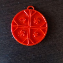 mapuche key ring 3d print model - Mito3D