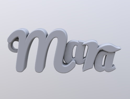 mara portachiavi llavero Portachiavi 3d print model - Mito3D