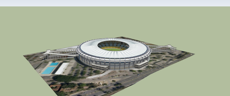 maracana flamengo Architecture stadium use 2023 soccer nfl nba mlb nhl brazil 3d print model - Mito3D