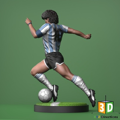 maradona figura 3d modello by xyz stampa modelli design fallimento messi argentina mondo tazza cristiano ronaldo calcio 3d print model - Mito3D