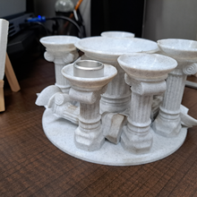 marmo colonne sottobicchiere 3d print model - Mito3D
