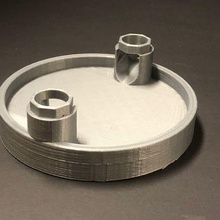 marbre compatible 100 mm cercle base Jeu 100mm machine course Piste construction jouets 3d print model - Mito3D