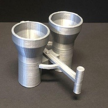 mármol compatible doble vertical comenzando portón juego máquina carrera pista construcción juguetes 3d print model - Mito3D