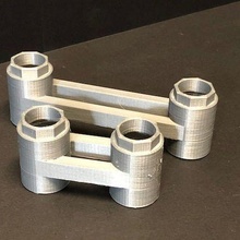 mermer uyumlu bağlantılı tek yükselticiler 2 oyun 100mm makine yarış Izlemek inşaat oyuncaklar 3d print model - Mito3D