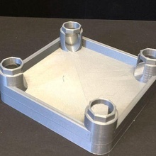 marbre compatible carré 100 mm base Jeu 100mm tuyau machine course Piste téléphone intelligent construction jouets 3d print model - Mito3D
