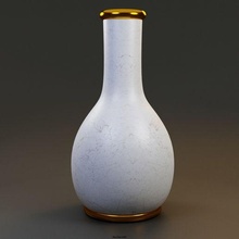 marbre laissez tomber vase art décor sculpture sculptures 3d print model - Mito3D