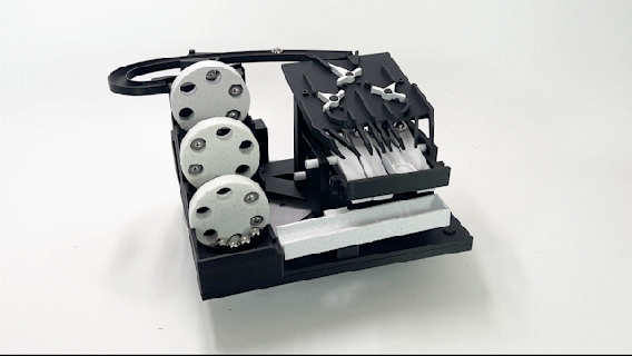 mármol máquina modular diseño rodador ascensor patio lógica módulo correr cinético Arte laminación pelota escultura 3d print model - Mito3D
