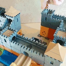 marbre exécuter des blocs château médiéval pack jeu chateau de circuit la bille jouet 3d print model - Mito3D