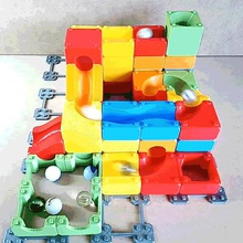 marble run blocks starter pack game jouet toy bille circuit 3d print model - Mito3D