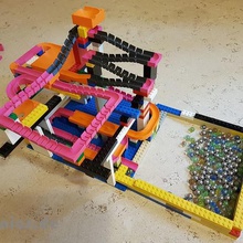 mermer blok tuğla - set starter bina çalıştırın oyun jouet bille oyuncak engeller döngü marblerun murmelbahn kugelbahn lego topları 3d print model - Mito3D