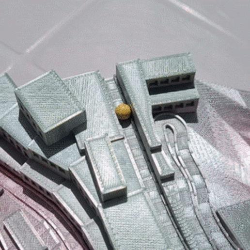 traccia di marmo, positano, amalfi coast gioco il marmo costa signorcresc palla 3D print model - Mito3D