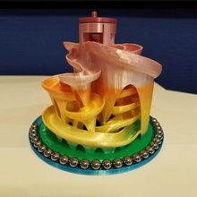 mármore bandeja da base de dados seta turncap máquina 3 jogo mecânico brinquedos pista executar 3d print model - Mito3D