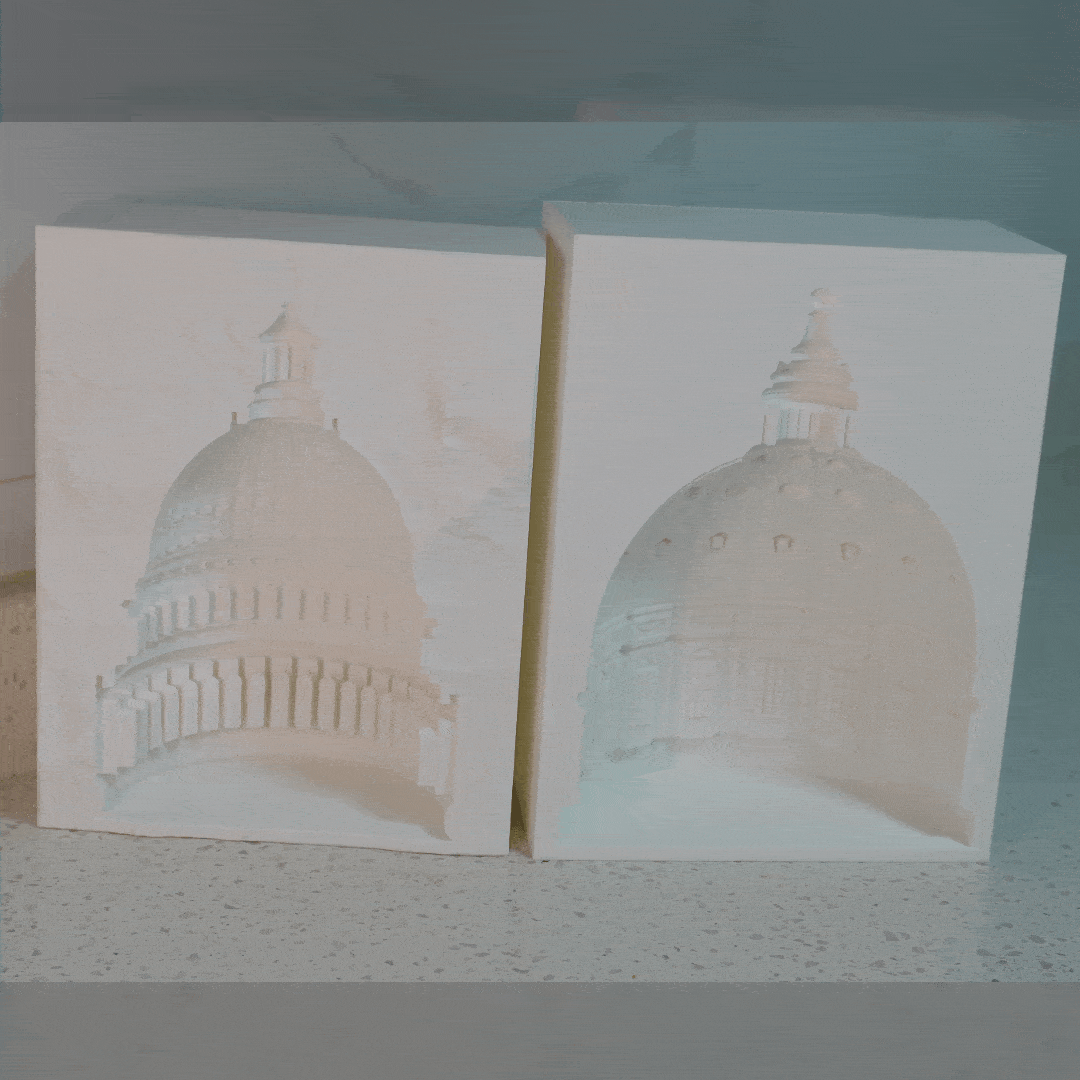 marble wall light 3D print model - Mito3D