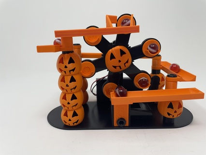 marblevator ferris wheel pumpkin patch marble run halloween autodesk fusion 360 ultimaker 3d print model - Mito3D