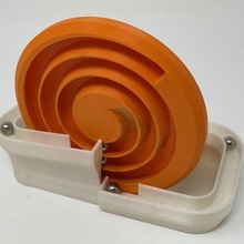 marbre spirale disque gadget machine autodesk fusion 360 ultimaker 3d print model - Mito3D
