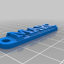 marc customized keychains 3d print model - Mito3D