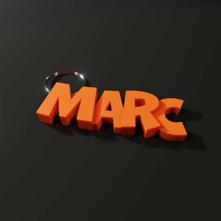 Marc isim anahtarlık anahtarlık anahtarlık 3d print model - Mito3D