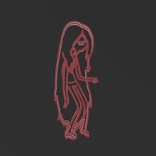marceline cookie cutter - adventure time 3d print model - Mito3D
