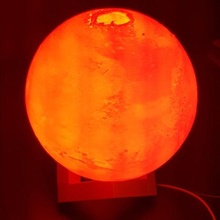 marzo lámpara Marte Arte LED planeta 3d print model - Mito3D