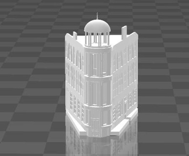 marco zéro bâtiments 3d print model - Mito3D