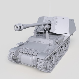 marder sd kfz 135 vehicle gun tank war army projectile weapon armored artillery shell armor car personnel carrier 3d print model - Mito3D