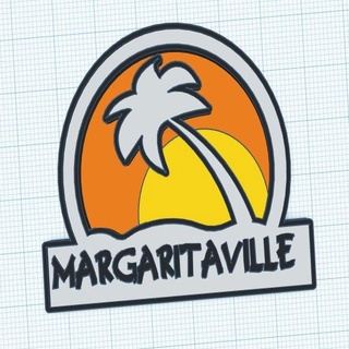 margaritaville necklace rick morty margarita palm tree jewelry 3d print model - Mito3D